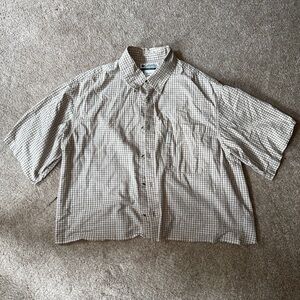 Cropped Columbia Button-up